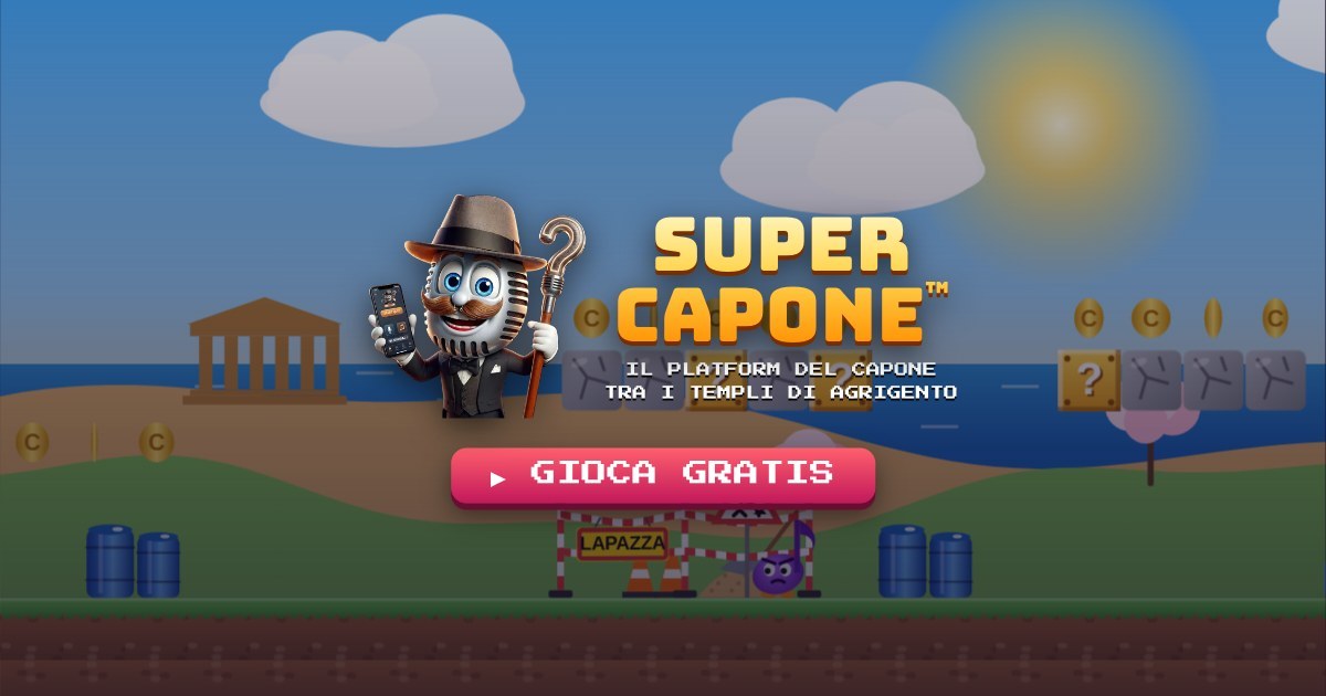 SUPERCAPONE, il platform arcade del Capone tra i templi di Agrigento